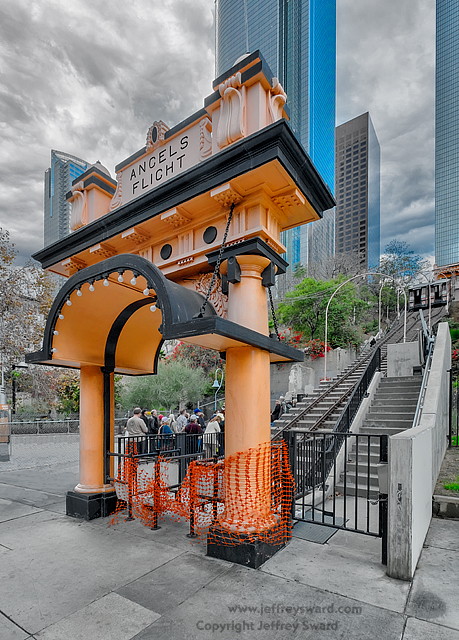 Angels Flight Funicular Railway Los Angeles, Calfornia Photograph by Jeffrey Sward