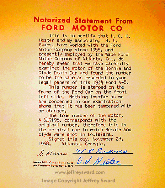 Bonnie Parker and Clyde Barrow Artifacts at Primm Valley Resort and Casino photograph by Jeffrey Sward