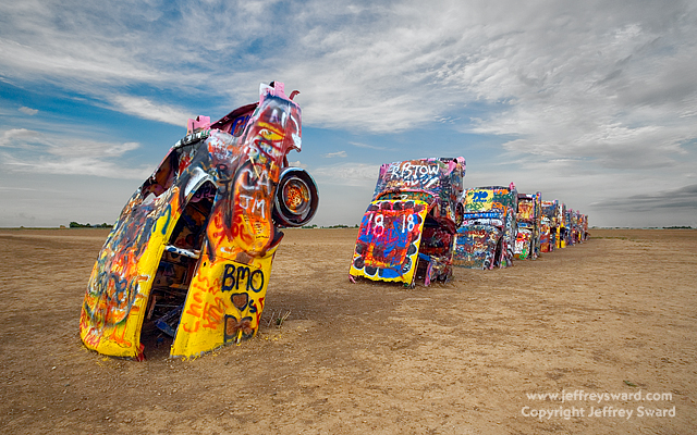 Cadillac Ranch Amarillo Texas Photograph by Jeffrey Sward