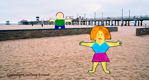 Flat Stanley and Flat Shirley Photograph by Jeffrey Sward