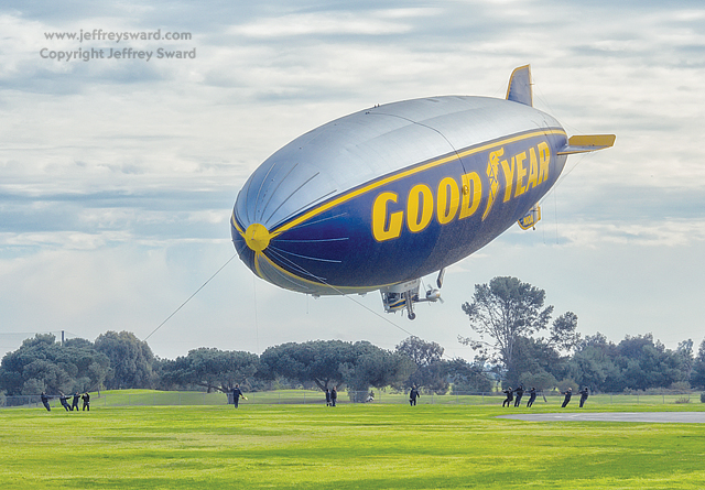 Goodyear Blimp Airship Operations Carson California Photograph by Jeffrey Sward