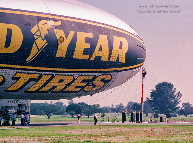 Goodyear Blimp Airship Operations Carson California Photograph by Jeffrey Sward
