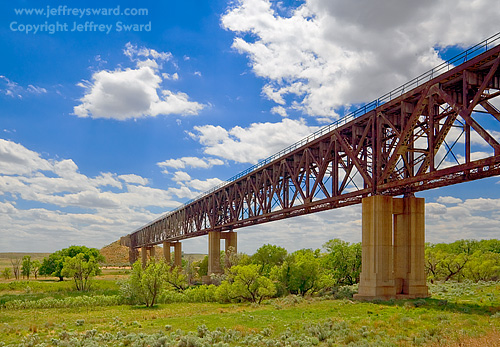 Mighty Samson Railroad Bridge near Liberal Kansas Photograph by Jeffrey Sward