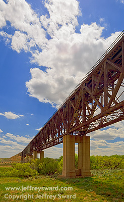 Mighty Samson Railroad Bridge near Liberal Kansas Photograph by Jeffrey Sward